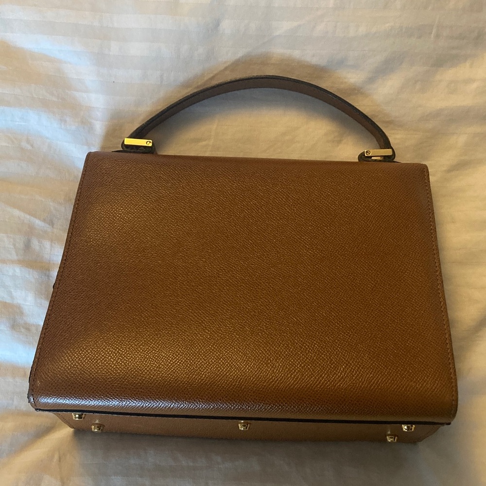Bally Brown Leather Top Handle Bag - Picture 6 of 17